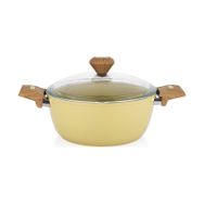 Schafer Fiesta Seramik 24 cm Yeşil Derin Tencere