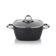 Schafer Gastronomie Master 24 cm Siyah Granit Kısa Tencere