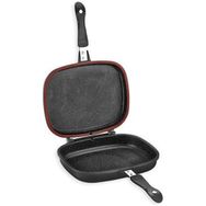 Schafer Granit Gloria Grill Pan Siyah 32 cm Çift Taraflı Tava