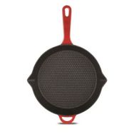 Schafer GUSSCHEF-KMZ04-YUVARLAKIZGARA Siyah 22 cm Guss Chef Demir Döküm Yuvarlak Izgara Tava