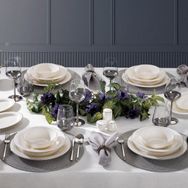Schafer Luna 56 Parça Platin Yemek Takımı