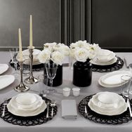 Schafer Mia 56 Parça Platin Yemek Takımı