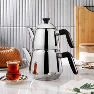 Schafer Teehaus 2.5 lt Siyah Çelik 4 Parça Çaydanlık Takımı