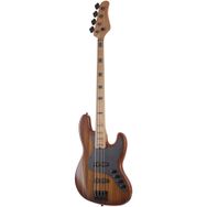 Schecter J-4 Faded Vintage Sunburst Exotic Telli Bass Gitar