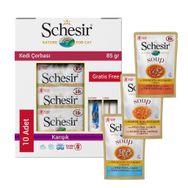 Schesir 10x85 gr Cat Soup Karışık Kedi Çorbası
