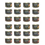 Schesir 24x80 gr After Dark Parça Etli 3 Çeşit Karma Kedi Konservesi
