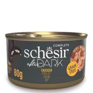 Schesir 24x80 gr After Dark Parça Etli Tavuklu Kedi Konservesi