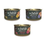 Schesir 3x80 gr After Dark Parça Etli 3 Çeşit Karma Kedi Konservesi