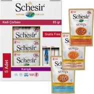 Schesir 5x85 gr Cat Soup Karışık Kedi Çorbası