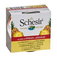 Schesir 6x150 gr Tavuk Filetolu ve Ananaslı Yetişkin Köpek Konservesi