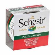Schesir 6x150 gr Tavuklu ve Sığır Etli Yetişkin Köpek Konservesi