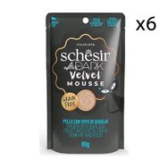Schesir 6x80 gr After Dark Tavuk ve Bıldırcın Yumurtalı Pouch Mousse Kedi Yaş Maması