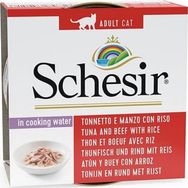 Schesir 6x85 gr Sığır Etli ve Ton Balıklı Yetişkin Kedi Konservesi
