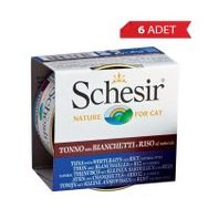 Schesir 6x85 gr Suda Pişirilmiş Ringa ve Ton Balıklı Kedi Konservesi