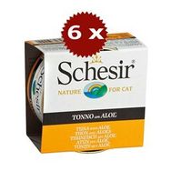 Schesir 6x85 gr Ton Balıklı ve Bitki Özlü Jelly Yetişkin Kedi Konserve