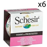 Schesir 6x85 gr Ton Balıklı ve Jambonlu Jöleli Kedi Konservesi