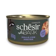 Schesir 80 gr After Dark Et Suyu İçinde Tavuklu ve Ördekli Yetişkin Kedi Konservesi
