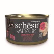 Schesir 80 gr After Dark Tavuk ve Biftekli Yetişkin Kedi Konservesi