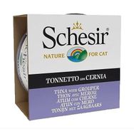Schesir 85 gr Jöle İçinde Ton Balıklı ve Somonlu Yetişkin Kedi Konservesi