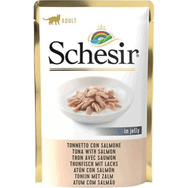 Schesir 85 gr Jöleli Ton Balık ve Somonlu Yetişkin Konserve Kedi Maması