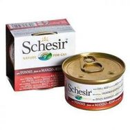 Schesir 85 gr Ton Balıklı Sığırlı Pirinçli Kedi Konservesi