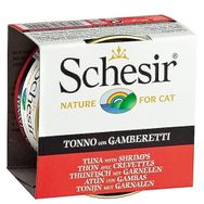 Schesir 85 gr Ton Balıklı ve Karidesli Jöleli Kedi Konservesi