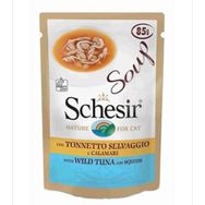Schesir 85 gr Yetişkin Kediler İçin Yabani Ton Balıklı Balkabaklı Yaş Mama
