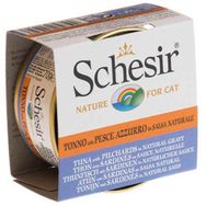 Schesir Cat Broth Naturel Sauce Ton Balıklı ve Sardalyalı 70 gr Kedi Konserve