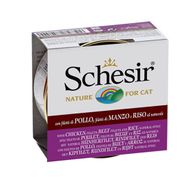 Schesir Doğal Tavuk Sığır Eti ve Pirinçli 85 gr Konserve Kedi Maması
