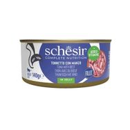 Schesir Jöle İçinde Ton Balığı ve Dana Etli Yetişkin 140 gr Kedi Konservesi