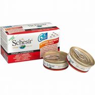 Schesir Multipack Ton ve Karidesli 6x50 gr Yetişkin Kedi Konservesi
