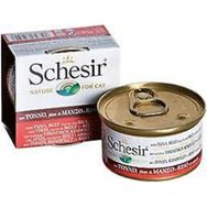 Schesir Naturel Brine Somonlu 85 gr Yetişkin Konserve Kedi Maması
