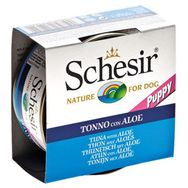 Schesir Puppy Jelly Ton Balıklı Aloe Veralı Yavru 150 gr Konserve Köpek Maması