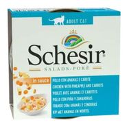 Schesir Salads Poke Soslu Tavuklu ve Ananaslı 85 gr Kedi Konservesi
