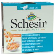 Schesir Salads Poke Tavuklu, Ananaslı ve Havuçlu 85 gr Kedi Salatası Konservesi