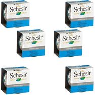 Schesir Suda Pişirilmiş Sığır Etli ve Ton Balıklı 6x85 gr Yetişkin Kedi Konservesi