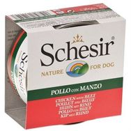 Schesir Tavuklu 150 gr ve Sığır Etli Yetişkin Köpek Konservesi