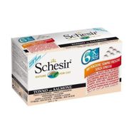 Schesir Ton Balıklı Somonlu Multıpack Yetişkin 6x50 gr Kedi Maması