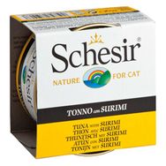 Schesir Ton Balıklı ve Surimi Jelly 85 gr Yetişkin Kedi Konserve
