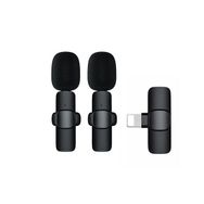 Schitec K9 Lightning Çift Kablosuz Wireless HD Siyah Yaka Mikrofonu