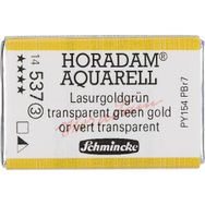 Schmincke 537 Transparent Green Gold Seri 3 Horadam Aquarell 1/1 Tablet Sulu Boya