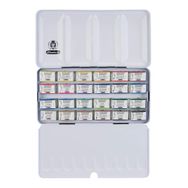 Schmincke 74324 Horadam Aquarell 24 X Tam Tablet Metal Kutu Artist Sulu Boya Seti