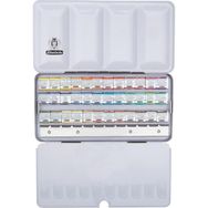 Schmincke 74436 Horadam Aquarell 36 X Yarım Tablet Metal Kutu Artist Sulu Boya Seti