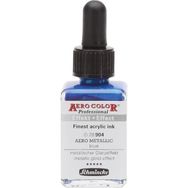 Schmincke Aero Color 904 Metallic Blue 28 ml Akrilik Mürekkep