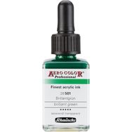 Schmincke Aero Color No:501 Brilliant Green 28 ml Akrilik Mürekkep