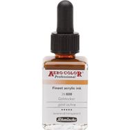 Schmincke Aero Color No:600 Gold Ochre 28 ML Akrilik Mürekkep