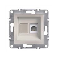 Schneider 3606480987397 Electric Eph4770123 Asfora Krem Tekli Rj45 Cat6 Utp Data Prizi