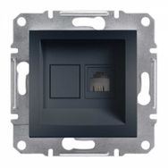 Schneider Electric Asfora Antrasit Plus RJ11 RJ45 Priz