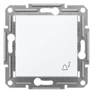 Schneider Electric EPH0800121 Asfora Çerçevesiz Beyaz Zil İşaretli Yaylı Anahtar