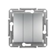 Schneider Electric EPH2100161 Asfora Alüminyum Çerçevesiz Üçlü Anahtar